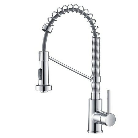 Kraus Bolden™ Single Handle 18-Inch Commercial Kitchen Faucet with Dual Function Pull-Down Sprayhead in Chrome Finish