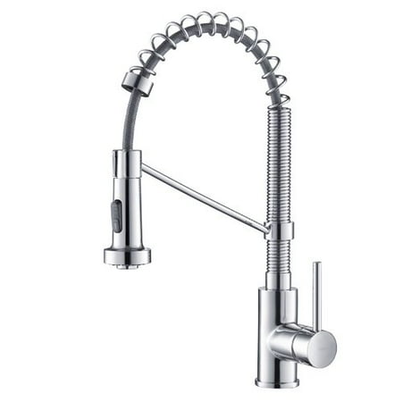 KRAUS Bolden™ Single Handle 18-Inch Commercial Kitchen Faucet with Dual Function Pull-Down Sprayhead in Chrome (Best Commercial Style Pull Down Kitchen Faucet)