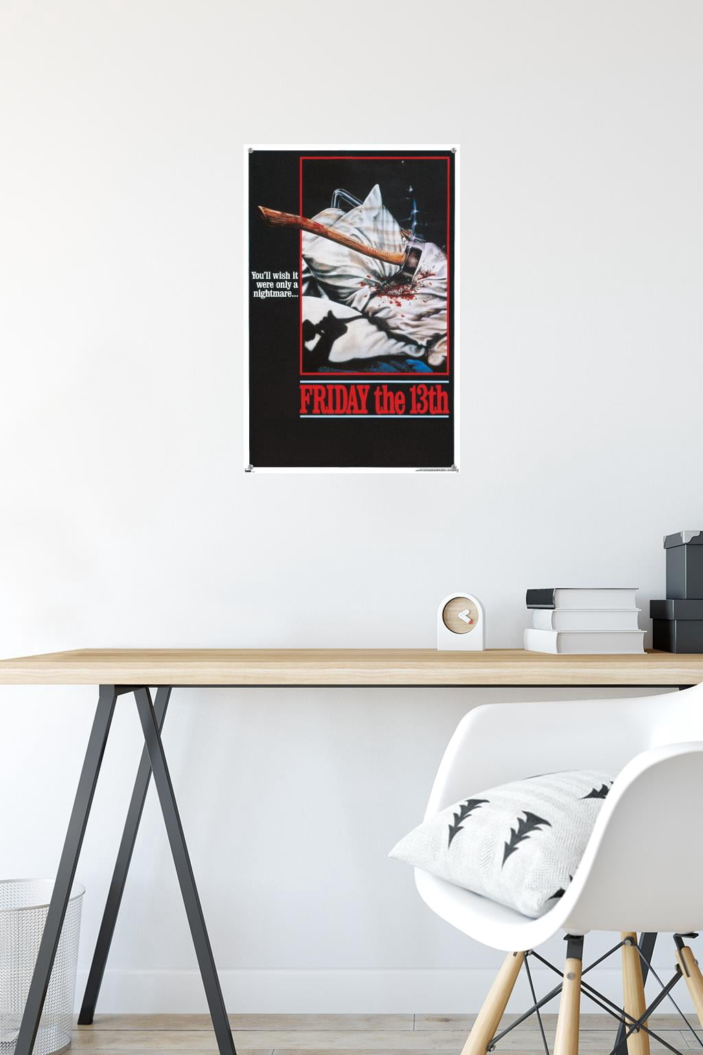 Friday The 13th - One Sheet Wall Poster with Push Pins, 14.725" x 22.375"