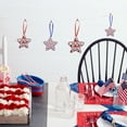 thumbnail image 6 of LHNFT Felt Fabric Stars Hanging Ornament, 12 Pieces Set, 4th of July Patriotic Fabric Star Ornament, Red White Blue Stars Tree Ornaments for Memorial Day Independence Day, 6 of 6