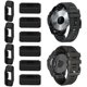 thumbnail image 2 of 10pcs Watch Band Ring 18/20/22/26mm Soft Silicone Replacement Watch Strap Buckle Loop Holder Retainer Compatible Garmin Fenix 6x 6s, 2 of 5