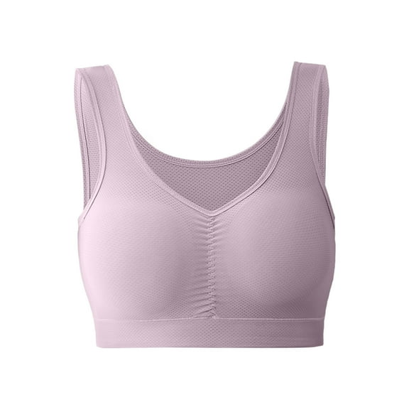 Bigersell Bandeau Bra for Women Girls Upgrade Ladies Seamless Comfortable No Underwire Breathable Gathering Bra Woman Underwear Demi Cup Bra Style F-168 Pinks 3XL