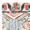 thumbnail image 6 of SAFAVIEH Trace Adrasteia Geometric Hexagons Wool Runner Rug, Ivory/Light Blue, 2'3" x 8', 6 of 8