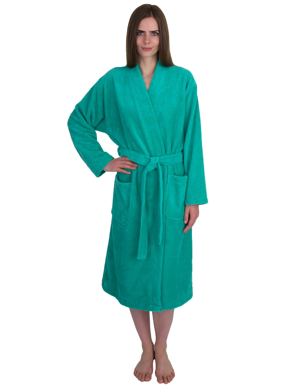 TowelSelections Women's Robe, Fleece Cotton TerryLined Water Absorbent