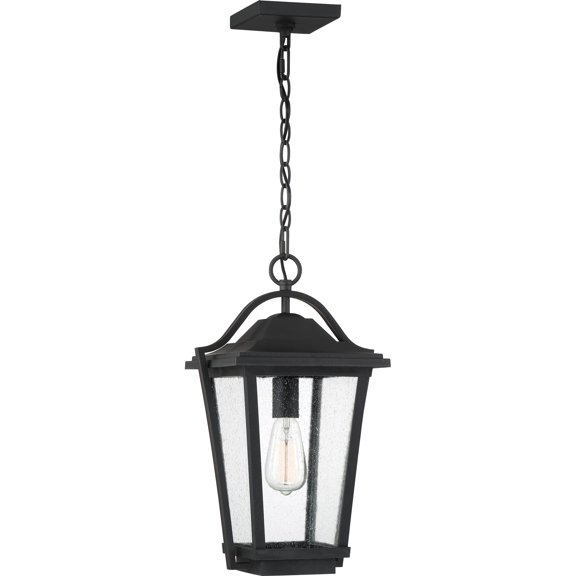 Quoizel Darius 11" Outdoor Hanging Light in Earth Black