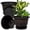 Gold, variant on QCQHDU Plant Pots, 3 Packs 10 inch Planters with Drainage Hole Saucer, Plastic Flower Pots for Indoor Plants Retro Decorative for Outdoor Garden Container Sets(Gold-10 inch)