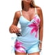 thumbnail image 2 of Traje de baño de dos piezas tankini para mujer, con estampado floral, estilo conservador, con aberturas laterales, de dos piezas, tankinis, para mujer, de 2 piezas, para mujer, 2 of 7
