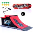 thumbnail image 1 of Tech Kit de Planche à Roulettes à Doigts Vélo Bmx Mini Planche à Deux Roues Skate Accessoires d'Entraînement Sportif Rampe Skate Parc Jouets Pop [DB], 1 of 5