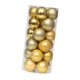 thumbnail image 2 of 24 bolas navideñas decorativas colgantes para regalo o fiesta Oro 8 cm, 2 of 9