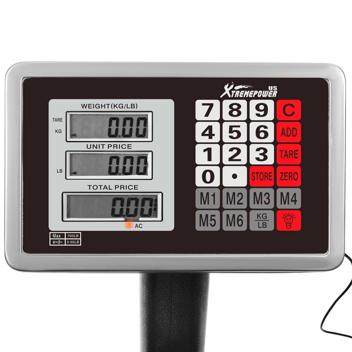 Stark Digital Scale 600LB Weight Computer Scale Floor Platform Shipping Warehouse Postal Foldable Scale