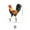 ZA-B, variant on Yatlte Chicken Decor - Garden Stakes for Outdoor Yard Lawn Walkway Backyard Courtyard, Rooster Decorative Garden Stakes, Garden Chicken Stakes, Farmhouse Party Summer Decorations