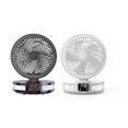 thumbnail image 3 of Ventilateur Électrique de Bureau Intelligent Réglable Silencieux Lumière Refroidisseur Multifonctionnel Ventilateur de Circulation de Refroidissement Voyage 4 Réglages Noir, 3 of 9