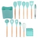 thumbnail image 5 of Juego de cuchara y espátula, utensilios de cocina de silicona de 13 piezas, utensilios con mango de madera, utensilios de cocina de silicona, diseño exquisito, 5 of 8