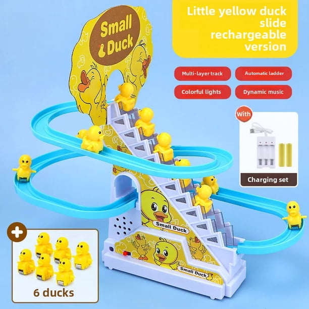 Coche educativo para escalar escaleras, pista de patito, juguete para niños y niñas, coche RC de plástico interactivo de China continental