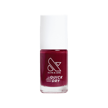 Olive & June Quick Drying Nail Polish, Cabernet, Plum Red, 0.3 fl oz