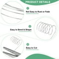 thumbnail image 2 of Alambre de joyería de 0.2 mm, calibre 32, 328 pies de alambre de cobre para hacer joyas/plantar/tejer/manualidades DIY, alambres de metal suave [100M, blanco plateado], 2 of 7