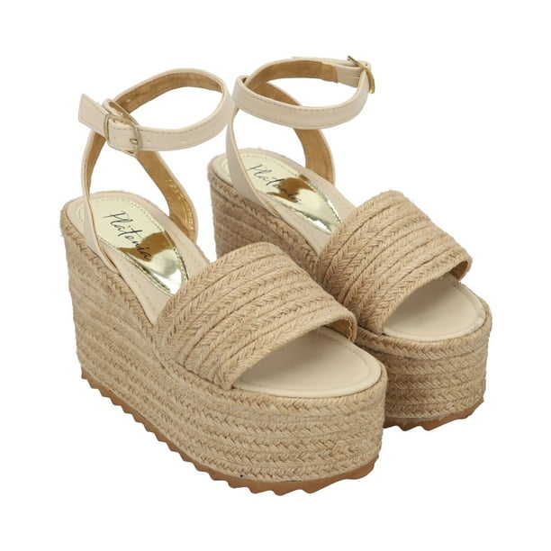 Sandalia Plataforma Para Mujer Con Látigo Ajustable Nude Platonia MARCELA-01-NUDE