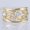 Gold, variant on Gold Inlaid Zircon Ring: Elegant European and American Style Alloy Fashion Jewelry for Women