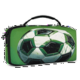 thumbnail image 2 of Herdesigns Soccer Carry Case Compatible with Nintendo Switch 2, with 20 Game Card Slots, Old Green Soccer Portable Travel Carrying Case Pouch for Accessories & Games, 2 of 8