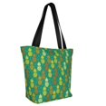 thumbnail image 2 of KLL Tote Bag for Women Pineapples1 Print Shopping Grocery Reusable Bags for Office School Shopping Travel, 2 of 6