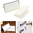 thumbnail image 1 of Zshan 50 Piece Foil Stamped Table Cards Wedding Name Guest Seating Card Sign In Card, 1 of 5