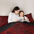 thumbnail image 5 of Manfei Boys Girls Hippie Damask Bedding Comforter Set 2pcs,Exotic Style Twin Comforter Sets Microfiber,Traditional Floral Flower Breathable Bedding Set,Lightweight Room Decor,Reversible, 5 of 8