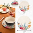 thumbnail image 2 of SKYSONIC 2 pcs Spring Hummingbird Butterfly Pot Holders Trivets, Heat Resistant Trivets,Summer Flowers Roses Cotton Thread Weave Mats for Hot Pads Pans Pot Bowl Teapot, 2 of 7