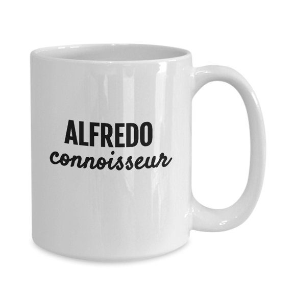 Alfredo Connoisseur Fun Italian Food Love White Gift coffee mug