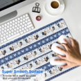 thumbnail image 4 of Long Mouse Pads for Desk,Blue Chicken Stripe Pattern Desk Mats on Top Of Desks, Desk Mouse Pad Extra Large with 3mm Non-Slip Base and Stitched Edge for Gaming,Office,Work,Home 31.5x15.7in, 4 of 5