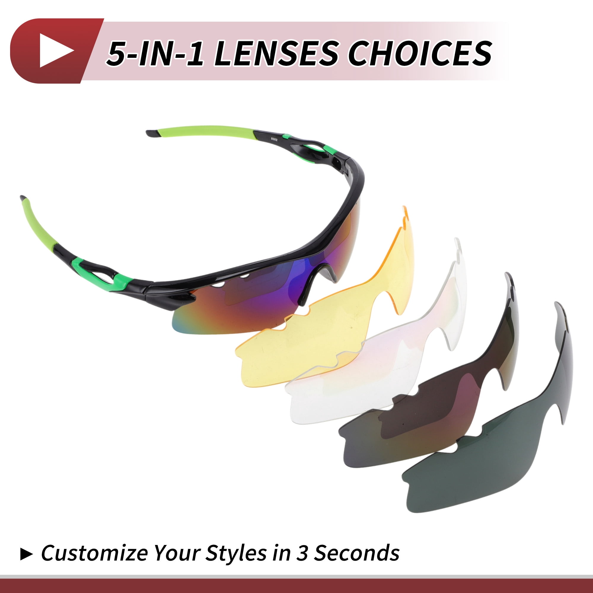 Unique Bargains 1 Set Motorcycle Riding Goggles PC Tri-acetel Cellulose Outdoor Sports Sunglasses for Motocross Dirt Bike ATV Green Silver Tone Lens Black Green Frame