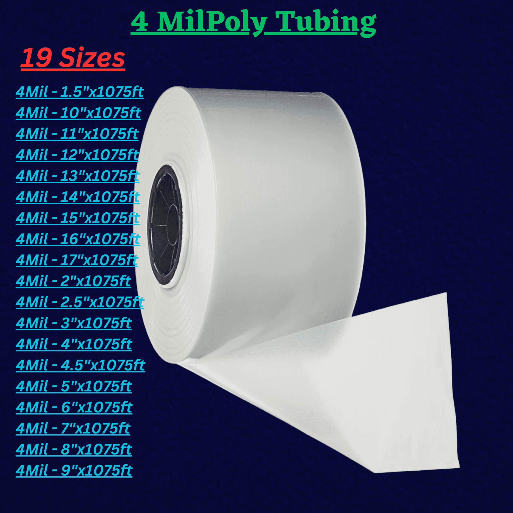 HEAT SEAL BAGS 4 MIL HEAVY DUTY LARGE IMPULSE COMMERCIAL POLY PLASTIC 8 x  21