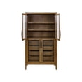 thumbnail image 5 of Modern Wood Display Cabinet Dining Storage Bookcase Fully Assembled Brown, 5 of 10