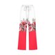 thumbnail image 5 of Pantalones Casuales de Mujer de Impresión Floral Cintura Elástica Suelta, Pantalones de Pierna Ancha Recta con Bolsillos, 5 of 5