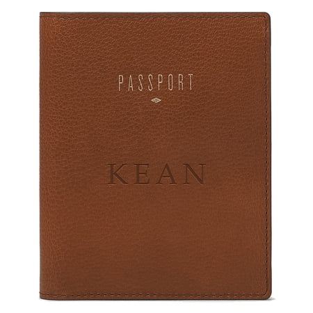Fossil Brown Kean University Cougars Travel RFID Passport Case