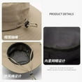thumbnail image 4 of SikaFu Big Hat Rear Sun Fisherman Hat Female Summer Anti -Ultraviolet Sunscreen Sun Hat Fast Dry Travel Mountaineering Cap, 4 of 9