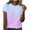 Purple, variant on cocolona Womens Basic Cotton T-shirts Summer Crew Neck Short Sleeve Tops Fashion Casual Gradient Color Tees Blouses