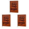 thumbnail image 2 of 3Pack 66-Page Bible Study Guide Journal Bible Study Notebook for Beginners PU Leather Cover Daily Scripture Quotes Faith-Based Notebook for Prayer Reflections, 2 of 5