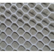 V Protek Plastic Poultry Fence- 3x15ft High Strength Poultry Netting,Chicken/Racoons/Gophor/Snakes Net Fence ,2/5 Mesh,White