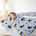 thumbnail image 2 of Feelyou Kawaii Cat Full Size Comforter Sets, Fall Pumpkin Bedding Sets, 3 Pieces, 2 of 6