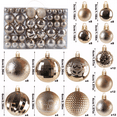 thumbnail image 6 of Inadays Christmas Balls Ornaments for Christmas Trees 104Pcs Shatterproof Plastic Christmas Ornament Set for Xmas Tree Decoration Hanging Ball for Holiday Wedding Party, Gold, 6 of 7
