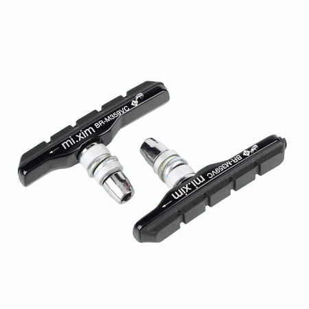 Yucurem 1 Pair MTB Road Bike V Brake Pads Rubber Brake Holder Blocks Shoes (Black)