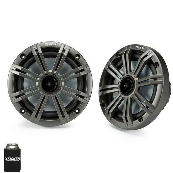 Kicker 6.5" Charcoal Marine Speakers (QTY 2) 1 pair of OEM replacement speakers