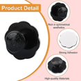 thumbnail image 3 of 4 Pack Self-adhesive Flower Drawer Knobs Cupboard Drawer Knobs No Drill Handles For Kitchen Bathroom Mirror (black), 3 of 5