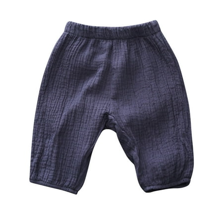 

Toddler Kids Baby Boy Girl Cotton Linen Elastic Basic Long Pants Bloomers Casual Joggers Boys Skeleton Sweat Pants