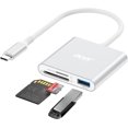 thumbnail image 1 of SD Card Reader USB C, 3 in 1 Memory Card Reader with Dual Slots & USB 3.0, Micro SD Card Adapter for  17/16/15 Compatible with Camera, ,  Neo/Pro/Air, Laptop, 1 of 10