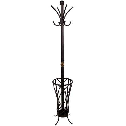 Transitional Metal Coat Rack, Oil-Rubbed Bronze