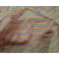 thumbnail image 4 of oneOone Silk Tabby Fabric Serpentine Stripe Print Fabric BTY 42 Inch Wide, 4 of 4