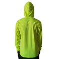 thumbnail image 3 of 2 Pack-High Visibility Long Sleeve T-Shirt Hi Vis Green Work Safety Hoodie Size: Small, 3 of 4