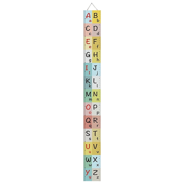Cartoon Baby Kids Growth Chart Record Wood Frame Height Measurement Ruler Wall Sticker Girls Room Wall Decoration