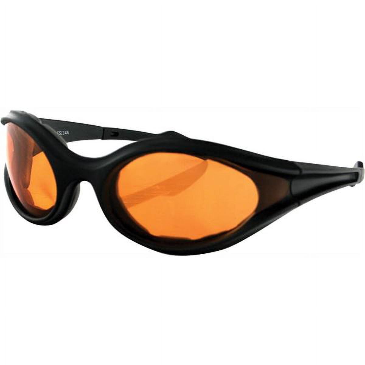 Bobster Foamerz Sunglasses Black Frame w/Amber Lens